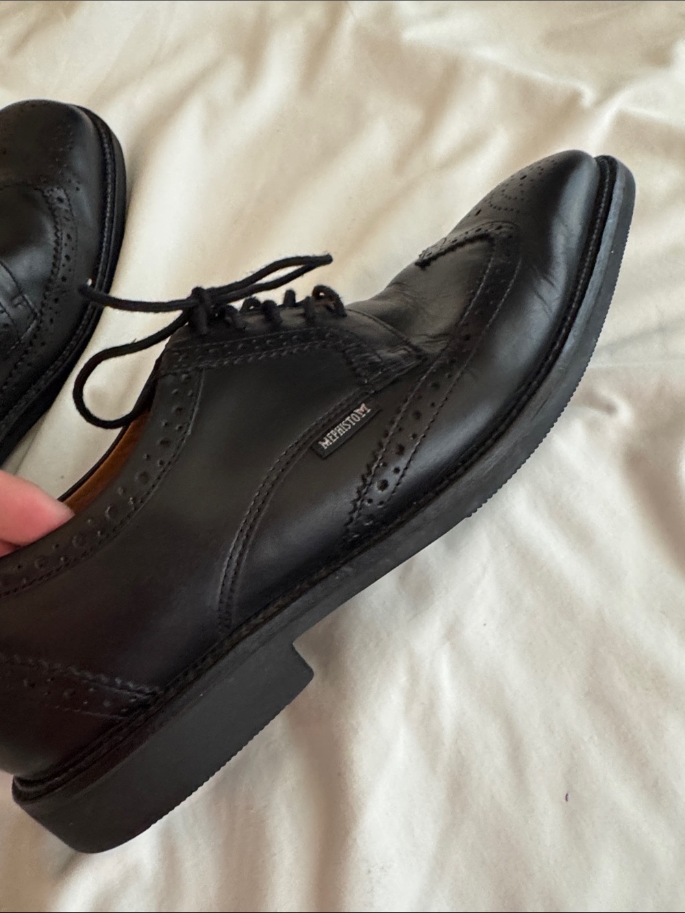 Mephisto Air-Relax Goodyear Welt Men’s Black Leather Oxford Shoes Size 11 1/2 - Picture 10 of 11
